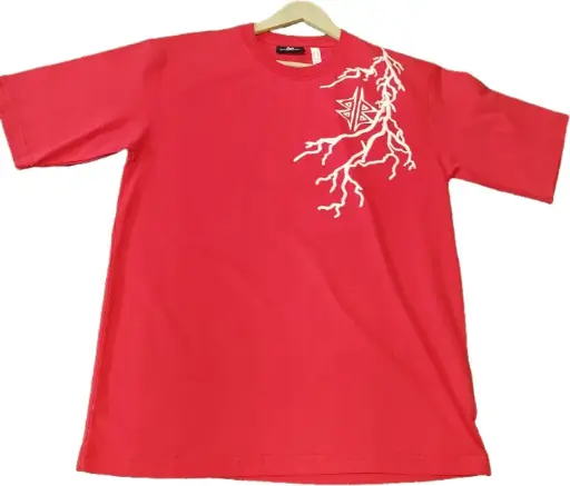 Red Oversized Balenciaga Tshirt
